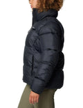Columbia Puffect II Puffer Jacket in Black with water-resistant fabric, synthetic insulation, and zippered hand pockets