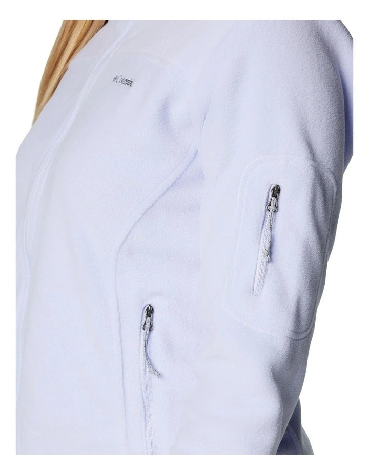 Columbia Fast Trek II Fleece Jacket in Blue with zippered hand pockets and cold-blocking collar