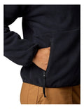 Columbia Sequoia Grove Full Zip Fleece in Black made with recycled polyester, zippered hand pockets, and high collar
