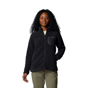 Columbia West Bend Full Zip II Fleece Jacket in Black with zippered hand pockets and adjustable hem