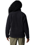Columbia West Bend Full Zip II Fleece Jacket in Black with zippered hand pockets and adjustable hem