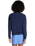 Skechers Go Walk Seascape Floral Reversible Jacket Blue front view