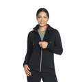 Skechers Skechluxe Elevate Full Zip Jacket JA196 in Black – Women’s premium zip-up jacket with sleek design, soft fabric, and versatile everyday style