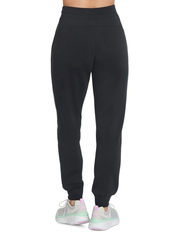 Skechers Skechluxe Elevate Jogger in Black PT149 BLK - Women's athletic jogger pants with premium comfort and sleek modern fit