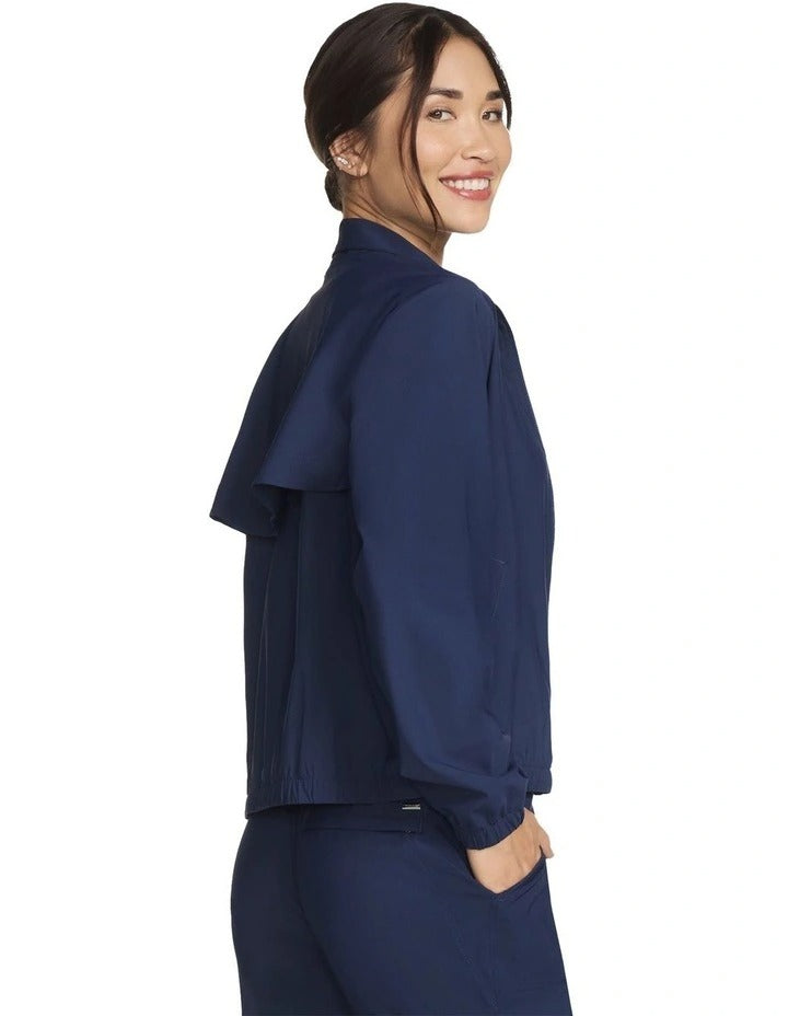 Skechers JA167 Journey Full Zip Jacket in Blue – Women’s athletic zip-up jacket with lightweight design, sleek fit, and versatile casual style