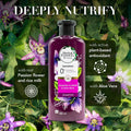Herbal Essences Shampoo Nourish Passion Flower & Rice Milk 400ml for soft, smooth, and nourished hair