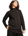 Puma Evostripe Full-Zip Hoodie for Men in Cotton Polyester Blend with Side Pockets
