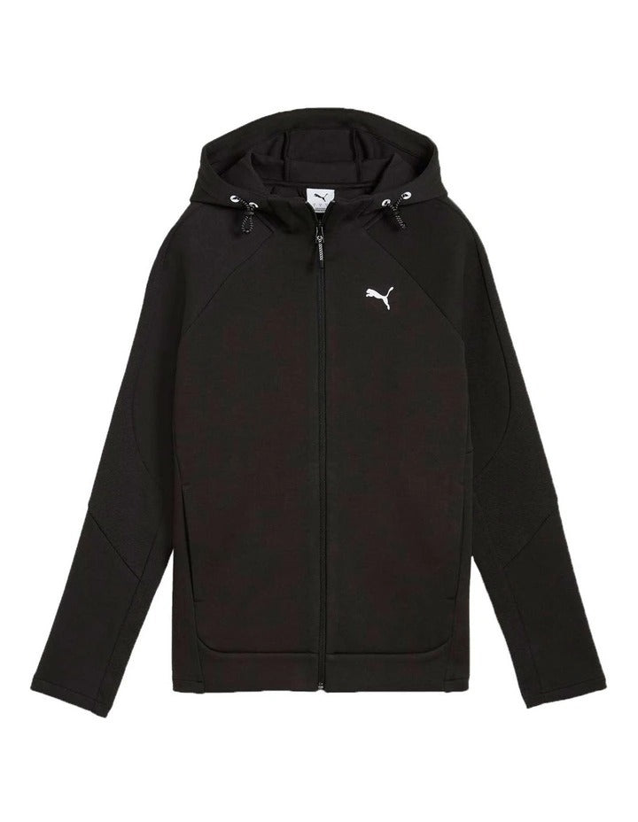 Puma Evostripe Full-Zip Hoodie for Men in Cotton Polyester Blend with Side Pockets