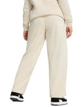 Puma Essentials No.1 Logo Straight Pants in cotton polyester blend with elastic waistband and embroidered logo