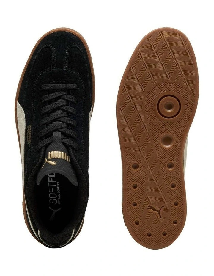 Puma Club II Era Suede Women’s Flat Sneakers in Premium Leather and Suede with Soft Foam+ Cushioning