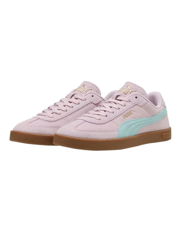 Puma Club II Era Suede Women’s Flat Sneakers in Premium Leather and Suede with Soft Foam+ Cushioning