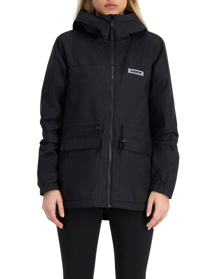 Black Champion waterproof rain jacket