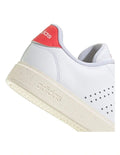 Adidas Advantage 2.0 Shoes in White with synthetic textile upper, Cloudfoam midsole, and low heel design for comfort