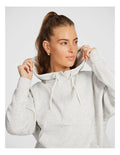 Rockwear Travel Hip Half Zip Hoodie in Grey, featuring a cozy hood and front pockets for a relaxed, stylish fit.