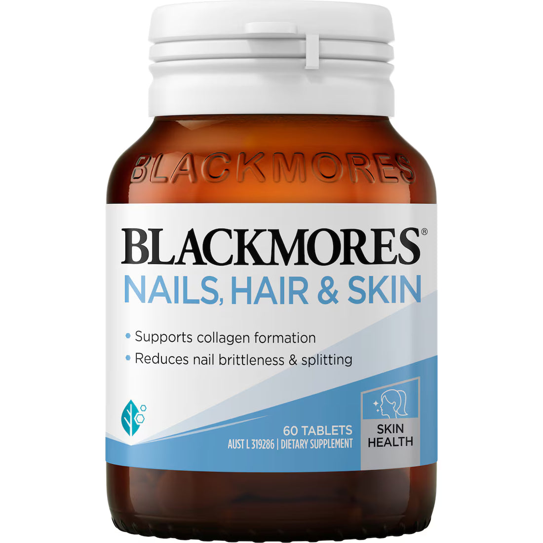 Blackmores Nails Hair & Skin Beauty Vitamin Tablets 60 pack - Supports healthy hair, nails, and skin with essential nutrients.