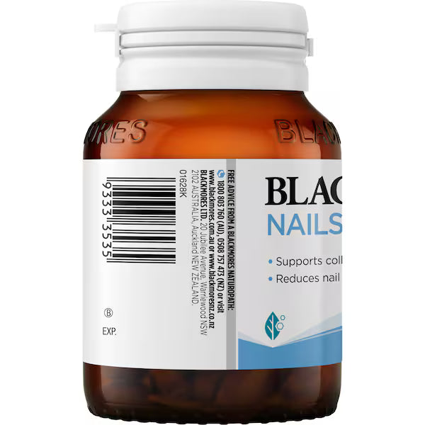 Blackmores Nails Hair & Skin Beauty Vitamin Tablets 60 pack - Supports healthy hair, nails, and skin with essential nutrients.