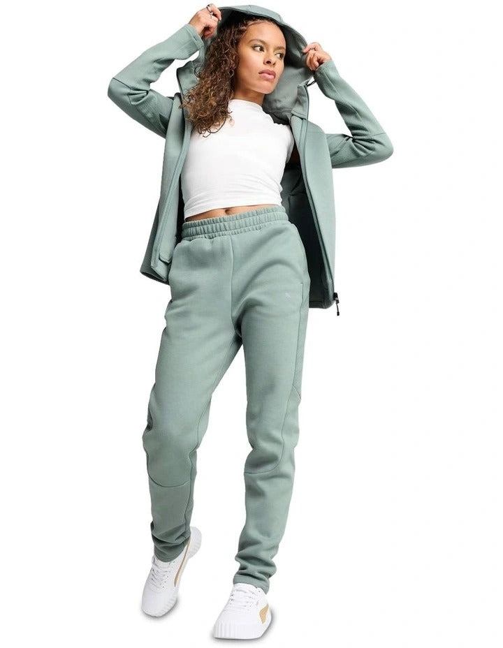 Puma Evostripe Sweatpants 77% Cotton 23% Recycled Polyester with Reflective Drycell Logo and Zip Pockets