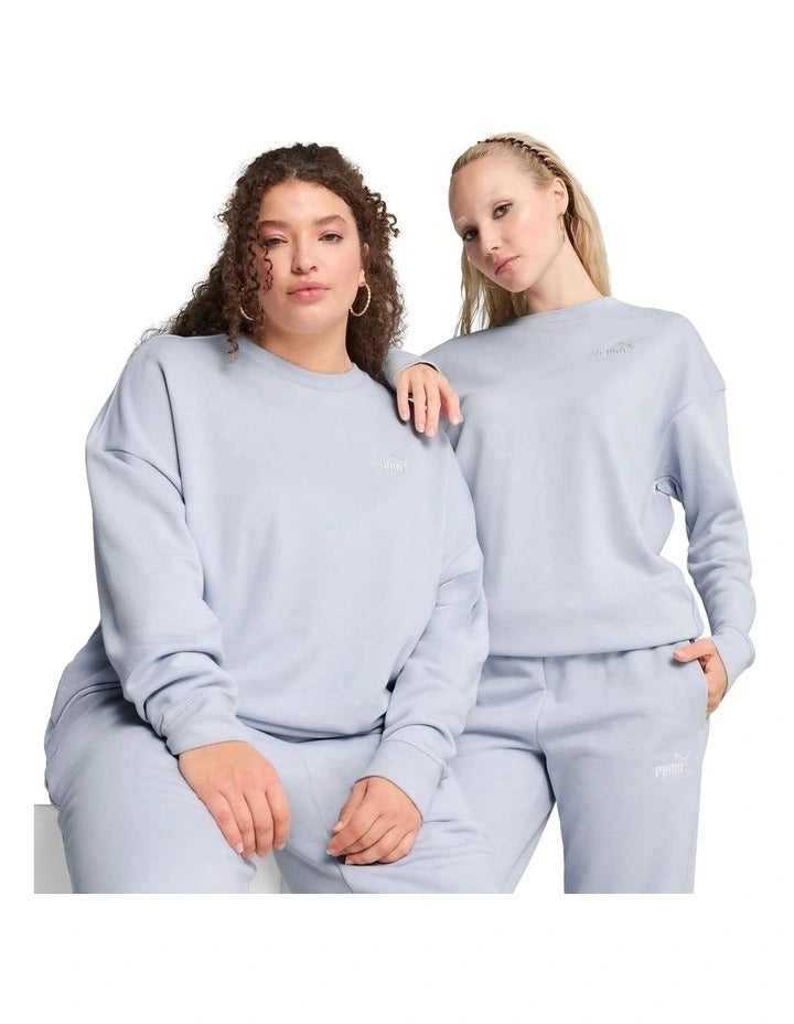 Puma ESS No.1 Logo Relaxed Crew Sweat Top in cotton blend with casual style