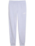 Puma Ess No. 1 Logo Sweatpants in black with rib waistband and comfortable fit