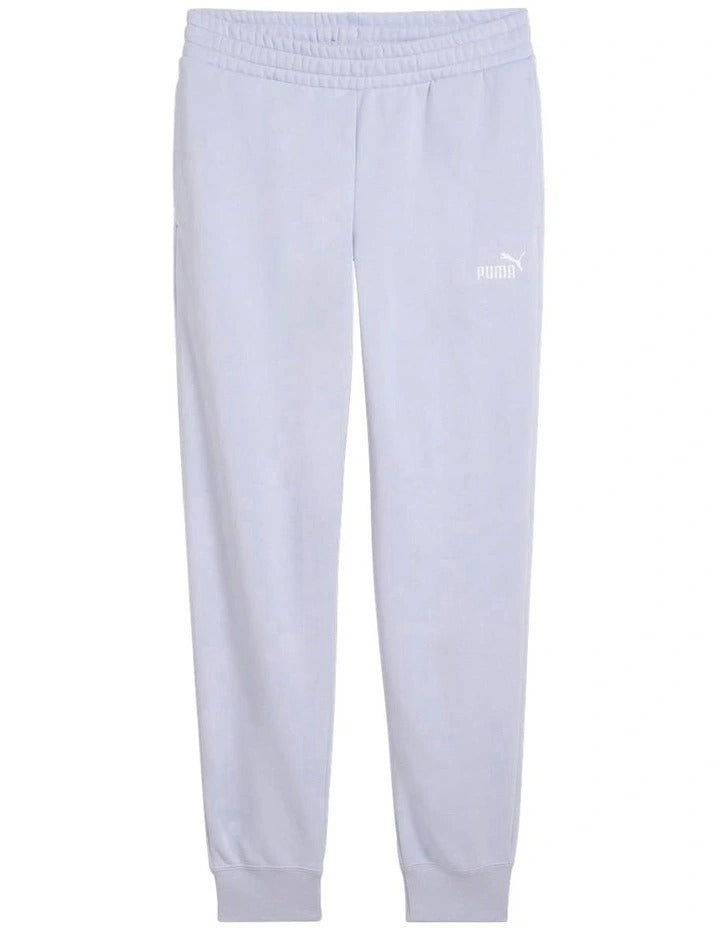Puma Ess No. 1 Logo Sweatpants in black with rib waistband and comfortable fit