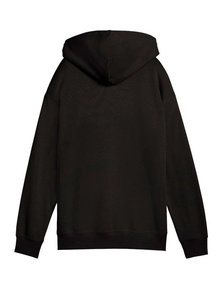 Puma Class Relaxed Hoodie in cotton and recycled polyester with graphic rubber print and adjustable hood