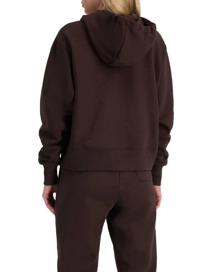 Champion Graphic Hoodie in Brown – Stylish casual pullover with bold logo design, premium fabric, and comfortable fit.