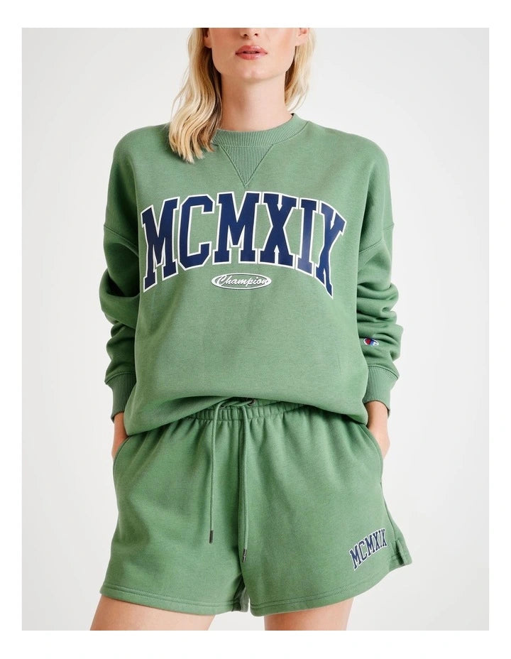Black Champion MCMXIX logo shorts