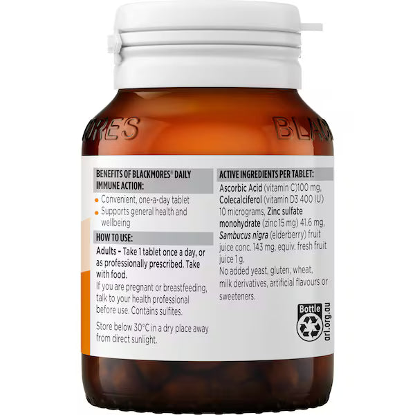 Blackmores Daily Immune Action 60 pack - Immune support supplement for daily health and wellness