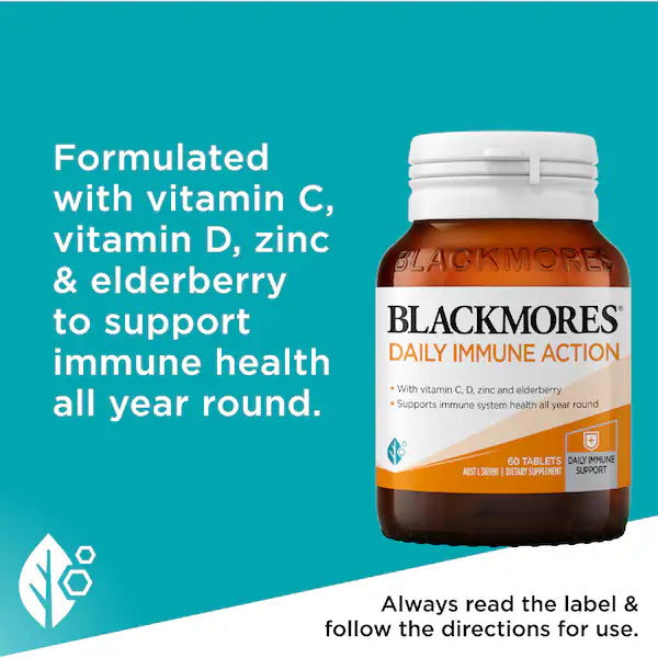 Blackmores Daily Immune Action 60 pack - Immune support supplement for daily health and wellness