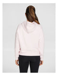 Rockwear Plush Fleece Hoodie in Pink Gin, women’s cozy fleece hoodie with relaxed fit, hip-length design, and soft fabric for comfort during workouts or casual wear.