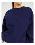 Rockwear Cosy Fleece Longline Crew in Blue, offering warmth and comfort for active women.