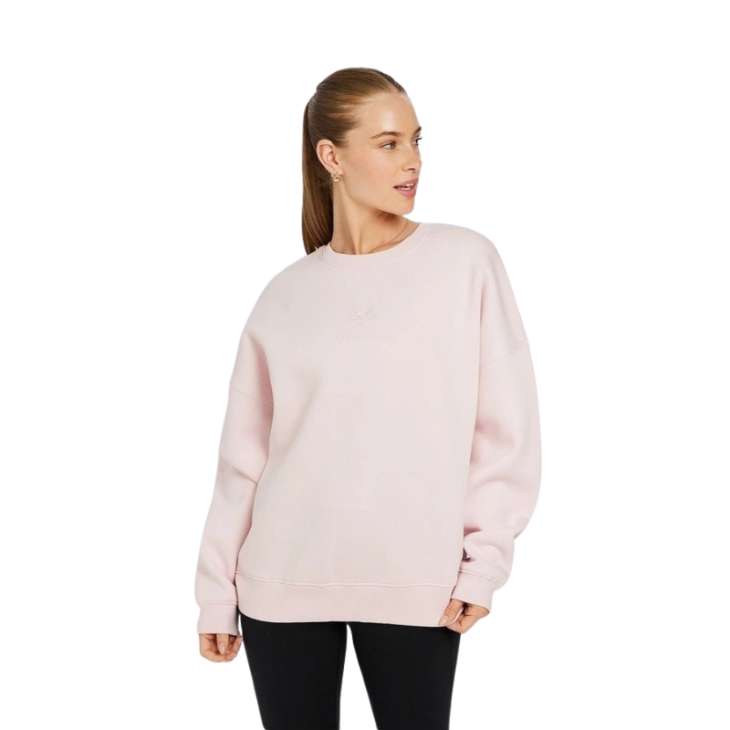 Rockwear Cosy Fleece Longline Crew in Pink