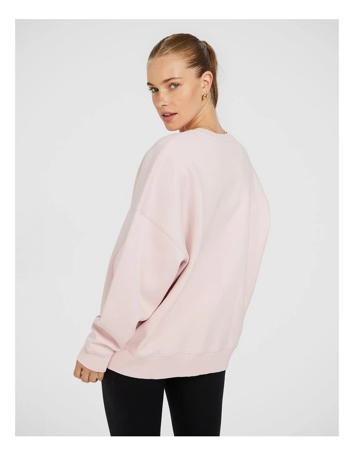 Rockwear Cosy Fleece Longline Crew in Pink