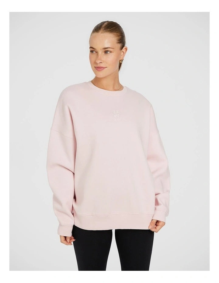 Rockwear Cosy Fleece Longline Crew in Pink