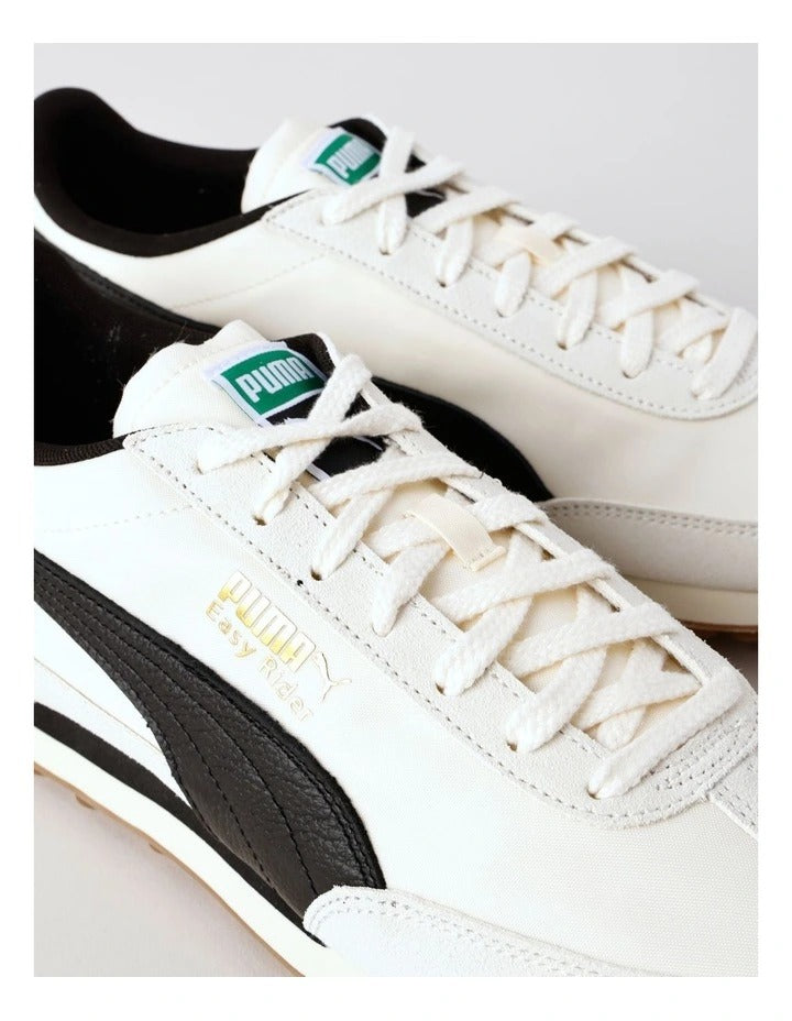 Puma Easy Rider Nylon Cool Women’s Shoes with low heel, vintage retro running sneaker in textile and leather design