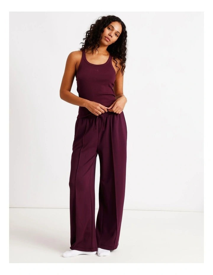 Chloe & Lola Loungewear Rib Square Tank, sleeveless with scoop neck, soft cotton blend, available in sizes 4-20.