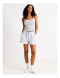 Chloe & Lola Loungewear Rib Square Tank in 100% Polyester, scoop neck, sleeveless, regular fit.