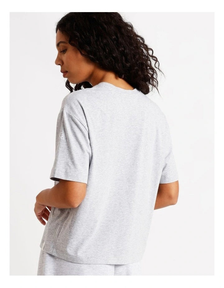 Chloe & Lola Boyfriend Lounge T-Shirt in 100% Modal fabric, featuring a relaxed fit and round neck. 