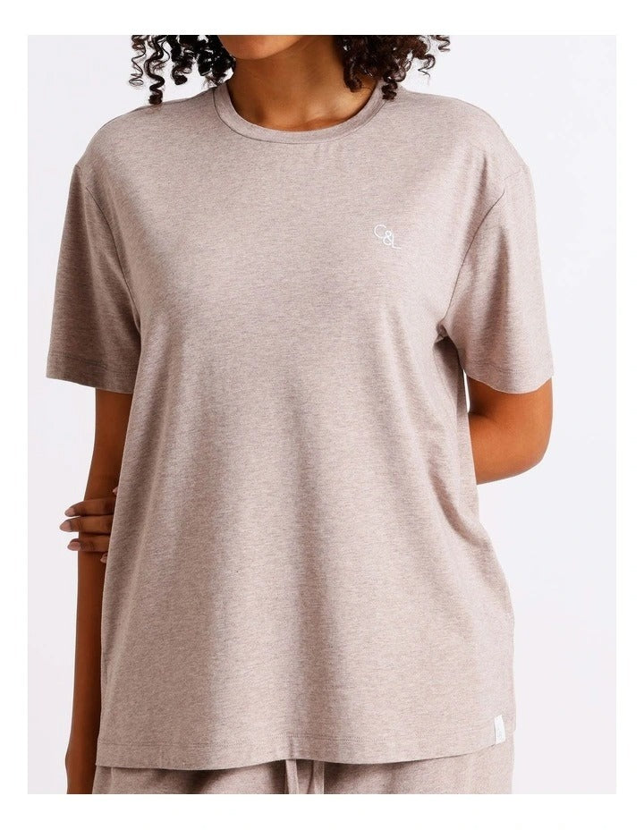 Chloe & Lola women’s cotton relaxed boxy tee with round neck – exclusive to Myer