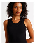 Chloe & Lola women’s loungewear double layer tan top with sleeveless design – exclusive to Myer