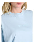 Champion script logo cotton t-shirt in blue