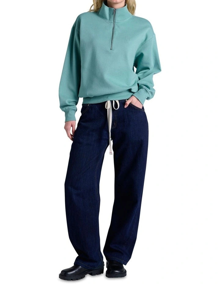Blue Champion quarter zip sweater casual wear