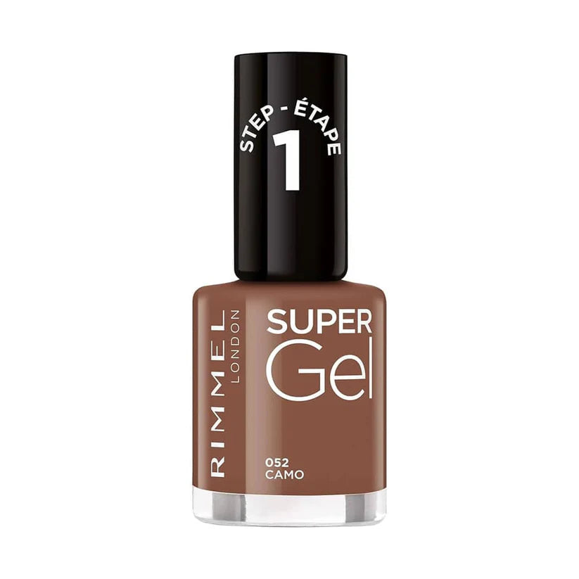 Rimmel Super Gel Nail Polish 052 Camo 12ml earthy green shade