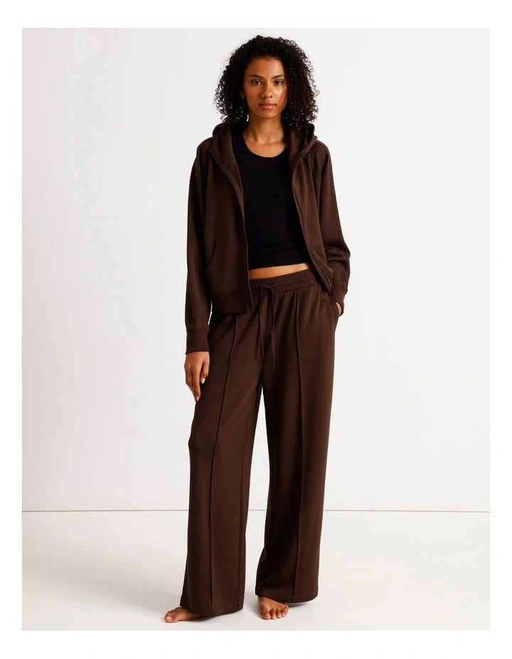 Chloe & Lola women’s loungewear pintuck scuba pants with relaxed fit – exclusive to Myer