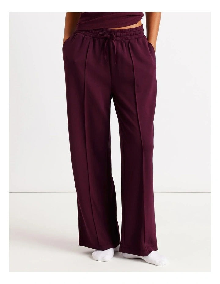Chloe & Lola women’s relaxed fit pintuck scuba pants – luxe comfort with tailored details – exclusive to Myer