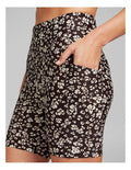 Rockwear multi-print bike shorts for women with high rise