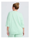 Taking Shape Patch Pocket Sweat in Mint, featuring oversized patch pockets, side splits, and dropped shoulders for a relaxed, stylish fit.