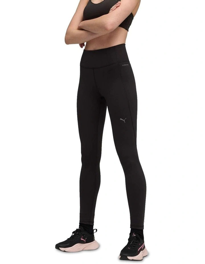 Puma Cloudspun High Waist Full Length Tight in recycled polyester blend, soft stretch workout leggings with high-rise fit and side pocket