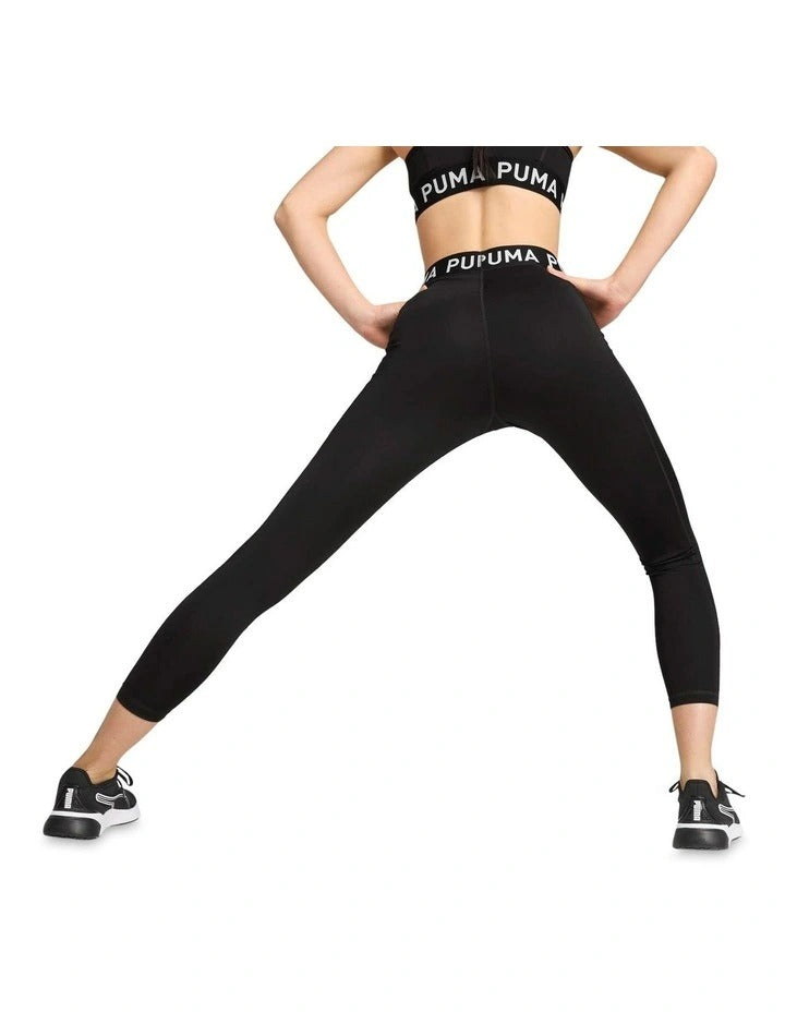 Puma High Waist Full Strong Tights for Women in Black with Branded Waistband