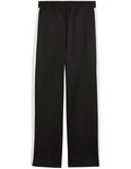 Puma T7 Always On Straight Pants with recycled polyester blend, side stripe panel inserts, zippered seam pockets, elastic waistband, and embroidered Cat Logo